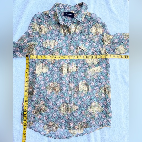 The Kooples Metallic Floral Button Down - Picture 5 of 5
